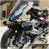 Blocks Technicial Car Block M 1000 Rr Motorcycle Type Racing Vehicle Model 1920Pcs Building Brick Toys Kids Birthday Gift Set Compat Dha9G