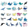 50 PCS Water Bottle Stickers for Kids Girls Teens Vinyl Vsco Waterproof Cute Aesthetic Stickers TZ-JY-340 whale