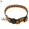 Dog Collars Pet Neck Circle Great Halloween Printing Cat Collar Decoration Pumpkin Pattern Dress Up