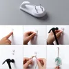 Hooks Rails 10st/Pack Plastic Painting Po Frame Multi-Function Invisible Wall Mount Picture Nail Mirror Hanging Hanger