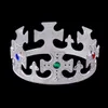 Festhattar King Crown Halloween Ball Dress Up Plast Crown Scepter Partys Supplies Födelsedag Crownes Princess Crowns