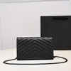 Fashion Handbags Shoulder Luxurys Designer Bags metal chain gold silver women Handbag Genuine Leather bag Flip cover diagonal Messenger Crossbody Handbag Purse