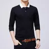 PoloS Mens Mens Fashion Cotton Plus Size lange mouwen herfst Slim Hombre Business Casual merk Polo 5xl masculino shirts