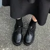 Отсуть обувь черная коренастая платформа каблуки Мэри Джейн обувь Lolita платформа обувь Oxfords Women School Uniform Ученичная обувь девочки Kawaii насосы 230203