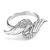 Solitaire Ring Nieuw ontworpen 1Pair of Wing S Women Stylish Girl Cessories For Party Aesthetic Fashion Sieraden Drop verzending Y2302