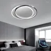 Plafoniere 2023 Lampada da camera da letto Moderna minimalista Ultrasottile Geometrica Nordica Studio artistico in bianco e nero