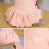 Vêtements pour chiens en vente robe pour animaux de compagnie pour petits petits chiots roses verts bleus Animal chat Tutu jupe de fête de mariage vêtements Chihuahua