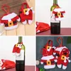 Decorações de Natal 6pcs Roupas calças moldam portadores de mesa de mesa sem odor e não tóxicos Titulares de vestir de festa temática