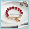 Charme Bracelets Femmes Pseras Sier Plaqué Bras Pseira Femme Bijoux Perle Drop Delivery Bijoux Dhg9Y