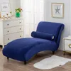 Chair Covers Plush Velvet Lady Chaise Lounge Armless One-Seat Sofa Cover Stretch Recliner Slipcover Home Anti-dirty Protector