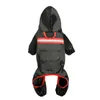 Vêtements pour chiens imperméable veste imperméable pour animaux de compagnie vêtements d'extérieur réfléchissants manteau pluie pour petits grands chiens accessoires