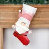 Calze per decorazioni natalizie Grande capacità Adorabile fai-da-te Casa Ufficio Scuola Bar Vacanza Albero di Natale Decorazione Borsa regalo Accessori