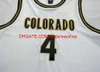 Custom Men Youth women Vintage #4 Chauncey Billups Colorado Buffaloes Basketball Jersey Size S-4XL 5XL or custom any name or number jersey