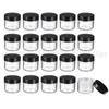 Storage Bottles 10Pcs 20ml 10ml Acrylic Round Clear Jars With Lids For Lip Balms Creams DIY Make Up Cosmetics Samples Gloss Containers Set