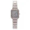 Wristwatches Fashion Watch Diamond Studded Women's Square Small Bracelet 2023 Thun22