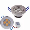 Downlights 3W 5W 7W 9W 12W 220V LED -tak nedlagd infälld vägglampeljus med förare för leveransljus för hembelysning i DHJRE