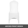 Sandalye kapakları 1/2/5/10pcs düğün beyaz spandeks streç elastik kapak düğünler için elastik kapak