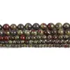 Perline Altra pietra semipreziosa naturale Sangue di drago Circolare fai da te per realizzare collane, bracciali e orecchini 4/6/8/10/12mm 38CM