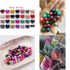 Pearl Freshwater Edison 912mm färgad färg Big Round Love Wish For Women Jewelry Charms Drop Delivery DH5DR