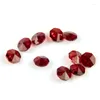Lustre en cristal 1000 pièces 14mm perle rouge foncé dans 2 trous pour perles de verre guirlande brin décoration suspendue
