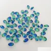 Synthetic Quartz Loose Zircon Stone Beads 6X8Mm Rainbow Color Oval Shape Gems For Mounted Jewelry Gemstone Drop Delivery Dhidz