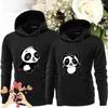Frauen Hoodies 2023 Frauen Männer Liebhaber Sweatshirt Paare schöne Panda gedruckte Paar Chritsmas