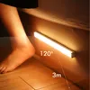 Luz noturna sem fio led sensor de movimento luz noturna armário lâmpada para cozinha quarto detector luz armário escada luz de fundo