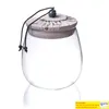 Transparent Glass Bottle Food Storage Jar Big Capacity Container Bottle Kitchen Spice Sealed Cans with Lid