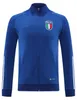 Fotbollsuppsättningar/spårning 2023 Italys National Team Football Tracksuits 23/24 Italia Verratti Chiesa Barella Chiellini Long Sleeve Jacket Full Zip Soccer Sets