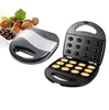 Brödtillverkare Mini Electric Walnut Cake Maker Automatisk mutter Våffel Maskin Sandwichjärn Toaster Baking Breakfast Pan Oven EU Plug