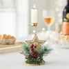 Christmas Decorations Durable Candleholder Ornament Wedding Party Table Decoration Candlestick Props Decorative