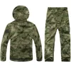 Tad Men's Jackets Gear Tactical Softshell Camuflage Juego de hombres del ejército Ropa de caza impermeable Camuflaje y pados 230202