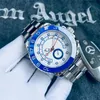 Relógios de relógios masculinos Relógios de luxo de luxo 42mm Movimento deslizante de aço inoxidável Strap