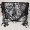 Scarves Printing Width Scarf Fashion Women Tassel Lace Grace Ladies Shawl Work Holiday Elegant Solid Color Red Pink Accessories