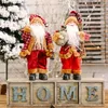 Christmas Decorations Santa Claus Figurine 12 Inch Doll Ornament Decoration Party Winter Dinner Table Decor