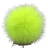 Beretten 15-16 cm bont wasbeer pom enorme pompoms turquoise poms echte pompom voor hoed beanie vakantiegeschenken