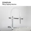 ZONESUN ZS-AFC1S Filling Capping Machine Magnetic Pump Packaging Bottle Liquid with Turntable Conveyor Small Production Line