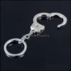 Key Rings Simation Handcuffs Metal Keychain Car Bottle Opener Men And Women 79 E3 Drop Delivery Jewelry Dhiqs
