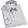 Camicie casual da uomo Camicia a righe larghe scozzesi quadrati Cotone Moda Business Maschile Sociale Formale Uomo Manica lunga Slim Fit