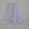 Шарфы дамы шифоновый шарф маленький цветок длинный шал мода высокое качество и обертывание хиджаб печатники женщины