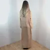 Ropa étnica Mujeres Vestido musulmán Ramadán Abaya Dubai Kaftan Turquía Robe Caftan Marocain Djellaba Femme Hijab Vestidos Ropa de moda