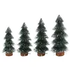 Décorations de Noël Arbre Mini Décoration Exquis Cèdre Conception Ornements Bureau Fenêtre PVC 15cm