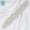 Bröllopssashes (1 st) Rhinestone Bridal Belt med Crystal Diamond Dress Accessories Sash för WDD0337