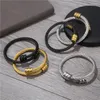 Charm Bracelets 2023 Men Fashion Jewelry Braided Stainless Steel For Female Male Bangle Metal Clasp Trendy Wristband Bangles