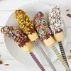 Festive Supplies Other & Party Apple Sticks 12pcs Bling Decorative Bamboo Drill Stick For Christmas Birthday Wedding Fruit Cake