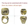 Band Ringen Grote Custom Brief Naam Ring Voor Mannen Vrouwen Bling Zirkoon RINGEN Koper Charm Goud Zilver Kleur Mode hiphop Sieraden Gift 230202