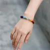 Strand 25 Style 7 Chakra Armband natürliche Kristallheilung Angst Schmuck Mandala Yoga Meditation für Frauen Männer Schmuck Geschenk