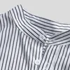 Camicie casual maschile da uomo colletto uomo camicia a strisce verticale abbottini estivi comodi abiti a maniche corta