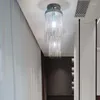 天井照明モダンな豪華なタッセルチェーンシャンデリアフォーヤー廊下バルコニーゴールドシルバー屋内照明器具の家の装飾