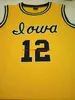 Özel Erkekler Gençlik Kadınlar #12 Ronnie Lester Iowa Hawkeyes Basketbol Forması S-4XL 5XL Özel Özel İsim Numarası Jersey